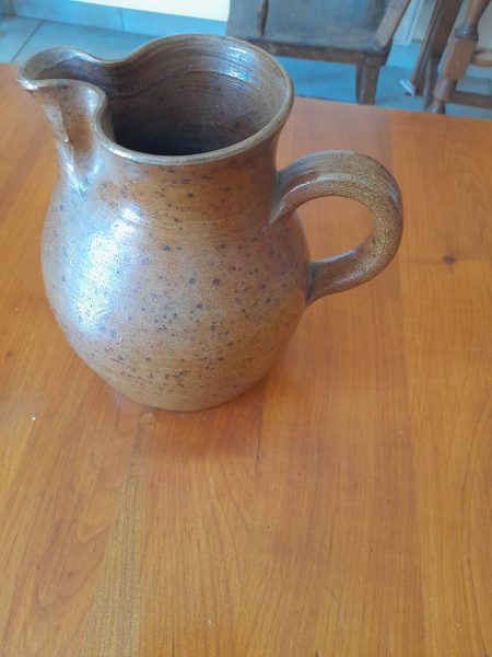 Ancienne cruche en gr&egrave;s - fait main pas cher