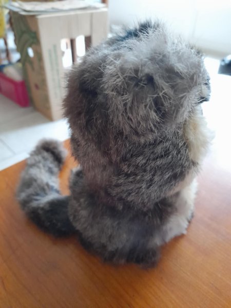 Vente Ancienne peluche tete sur ressort - tete articulée