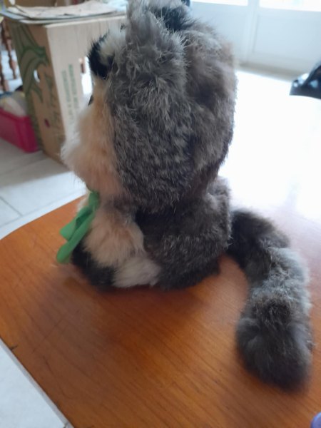 Ancienne peluche tete sur ressort - tete articulée pas cher