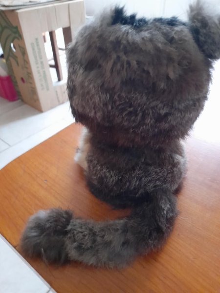 Annonce Ancienne peluche tete sur ressort - tete articulée