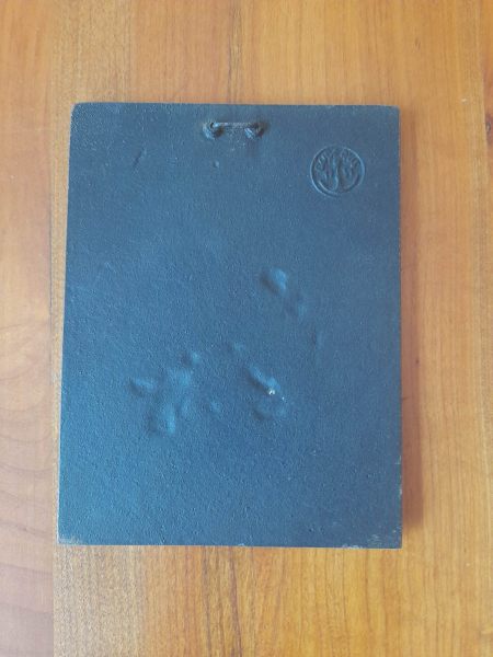 Vente Ancienne petite plaque en fonte 1951 - naissange