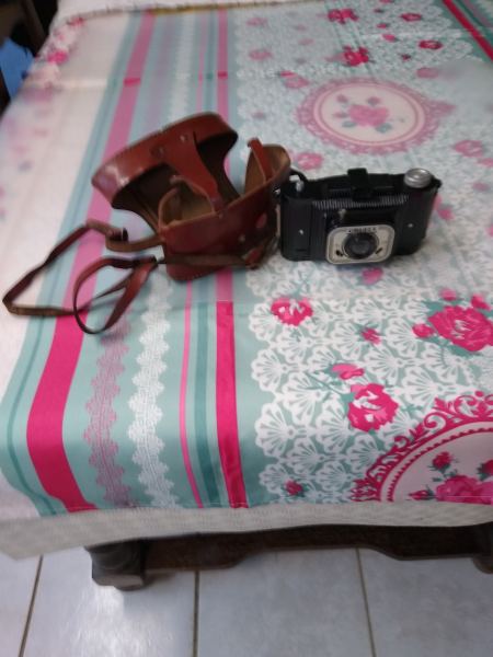 Appareil photo  etui original cuir collector 1950 pas cher