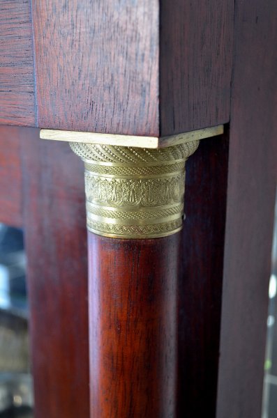 Vente Argentier vitrine style empire en acajou