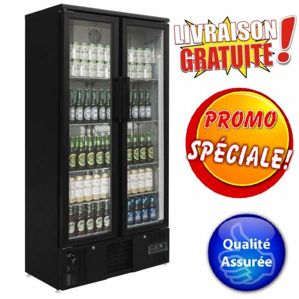 Arrière-bar vertical double porte battante