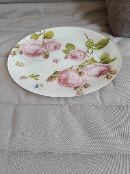 Vente Assiette &agrave; gateau en verre - plat &agrave; tarte