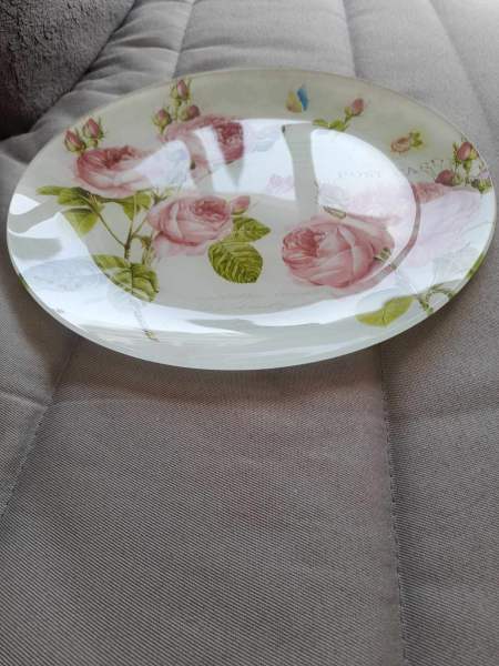 Annonce Assiette &agrave; gateau en verre - plat &agrave; tarte