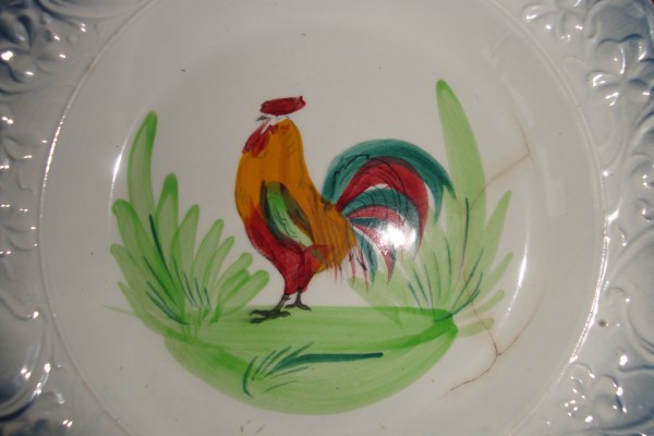 Vente Assiette decorative ancienne coq