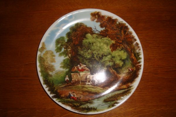 Assiette decorative campagne