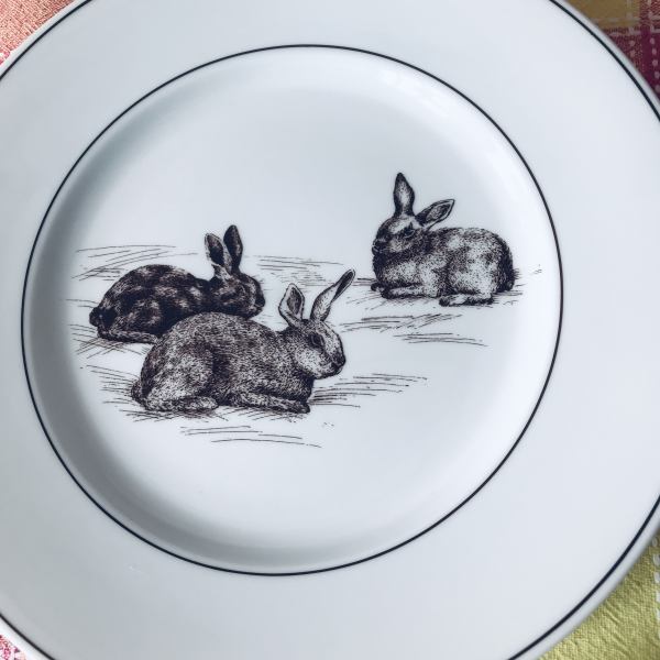 Assiettes en porcelaine - décorations volailles pas cher