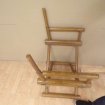 Assises pliantes en bois fauteuil metteur en scène pas cher