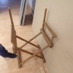 Assises pliantes en bois fauteuil metteur en scène