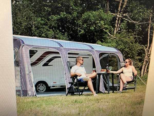 Auvent gonflable camping car