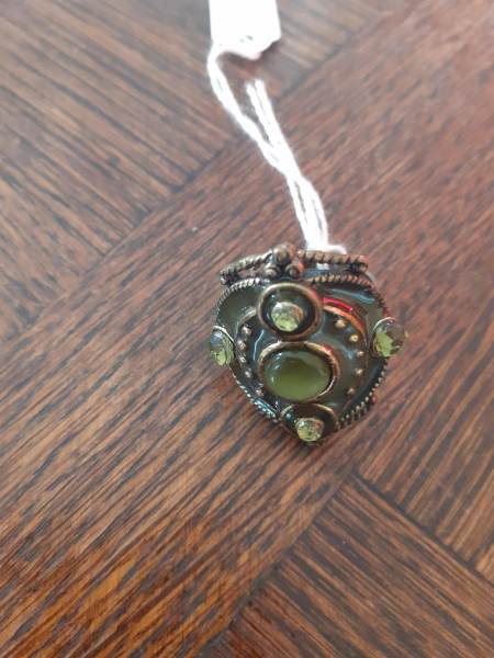 Bague acier inoxydable et pierre naturelle