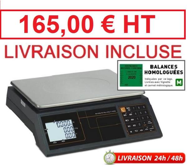Balance commerciale poids/prix 15 kg *en promo