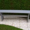 Banc en bois couleur gris clair