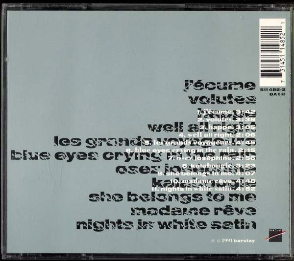 Vente Bashung - osez josephine - barclay 1991 cd