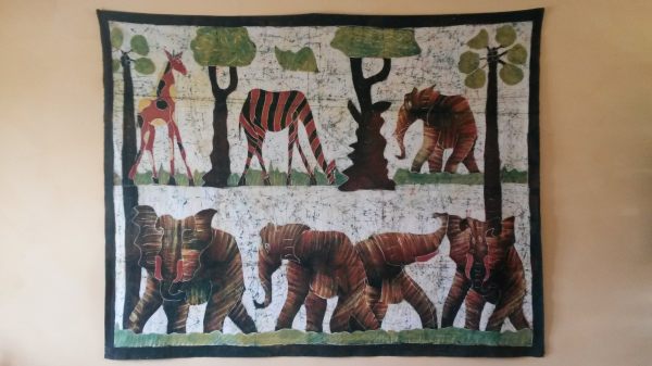 Batik coton africain 190 x 150 cm