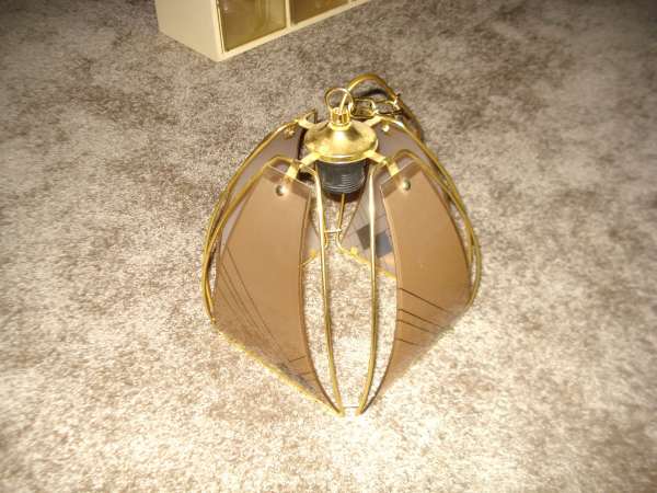 Vente Beau lustre m&eacute;tal et verre