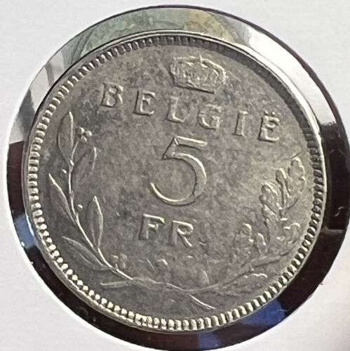 Annonce Belgique, 5 francs 1936 : 10 €uro