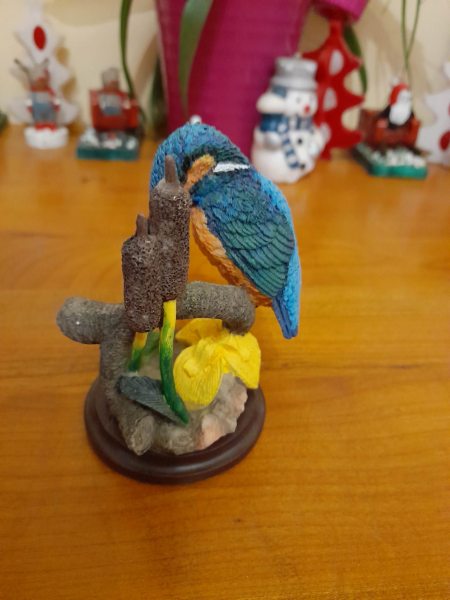 Vente Belle statuette de pic vert en c&eacute;ramique