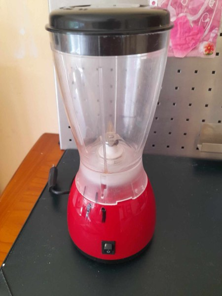 Blender 600 ml - rouge et bol en plastique