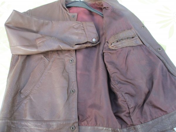 Vente Blouson cuir marron homme t l