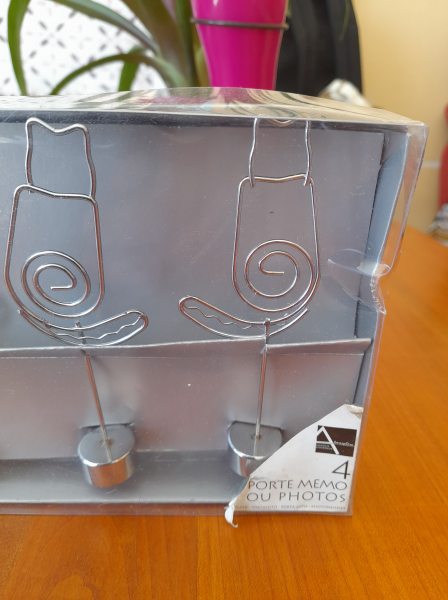 Vente Boite 4 porte m&eacute;mo ou porte photo en m&eacute;tal