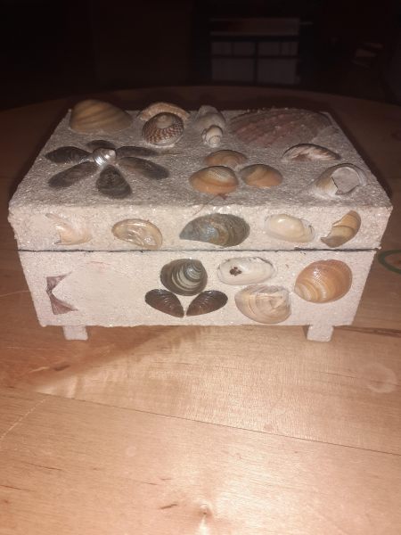 Boite &agrave; bijoux coquillages