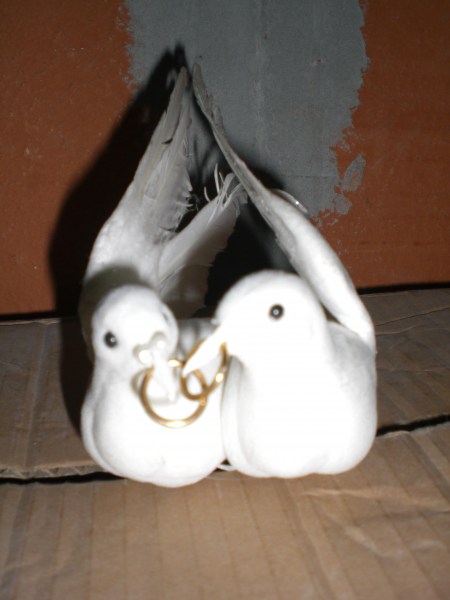 Boite coeur - coussin - colombe - mariees mariage pas cher