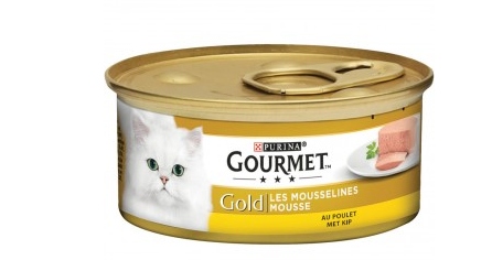 Boite de pâté pour chat purina gourmet gold