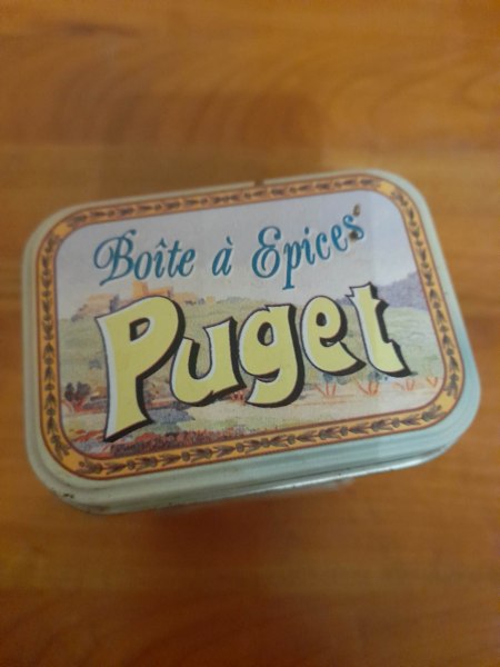Boite m&eacute;tal &agrave; &eacute;pices puget pas cher