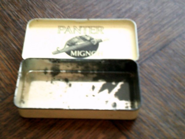 Vente Boite m&eacute;tal panter mignon