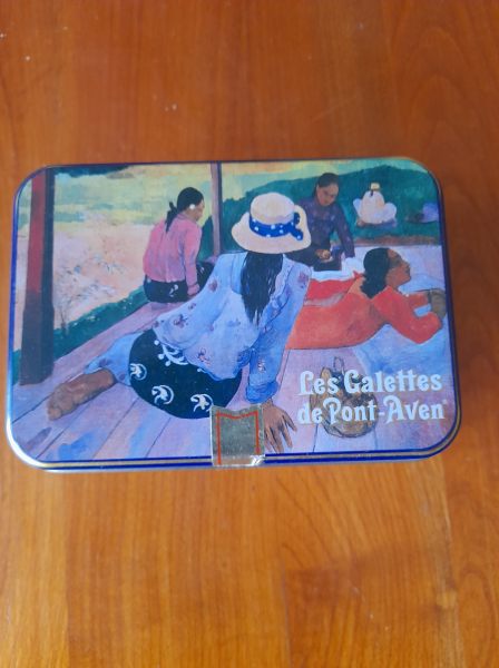 Boite m&eacute;tal publicitaire vide