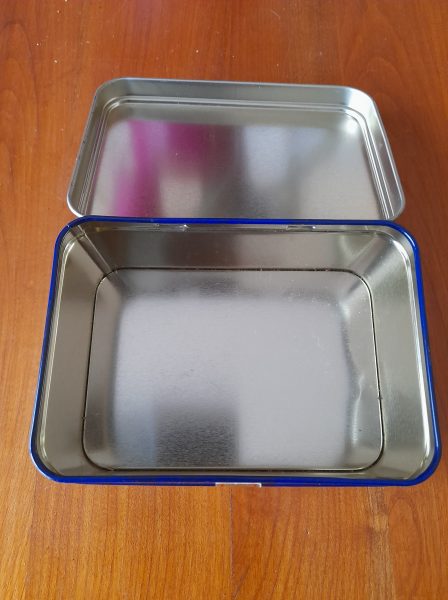 Boite m&eacute;tal publicitaire vide pas cher