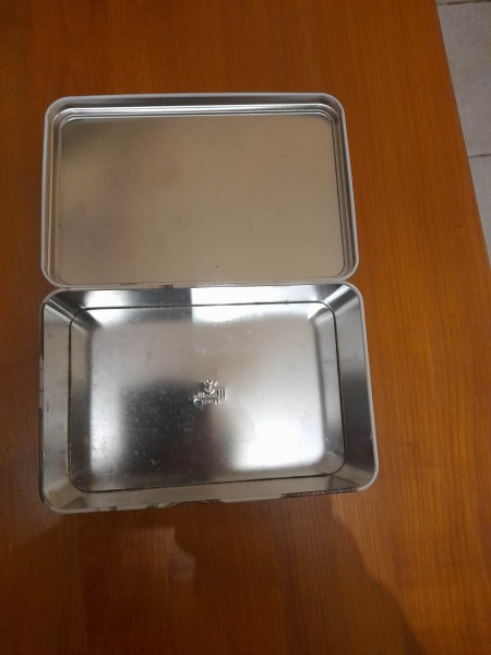 Vente Boite m&eacute;tal publicitaire vide