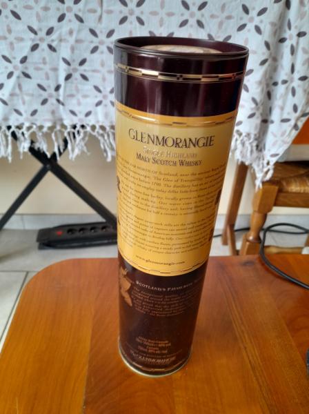 Vente Boite m&eacute;tal vide whisky glenmorangie