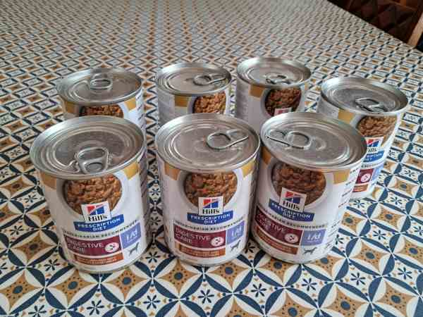 Bo&icirc;tes de p&acirc;t&eacute;e pour chien hill's