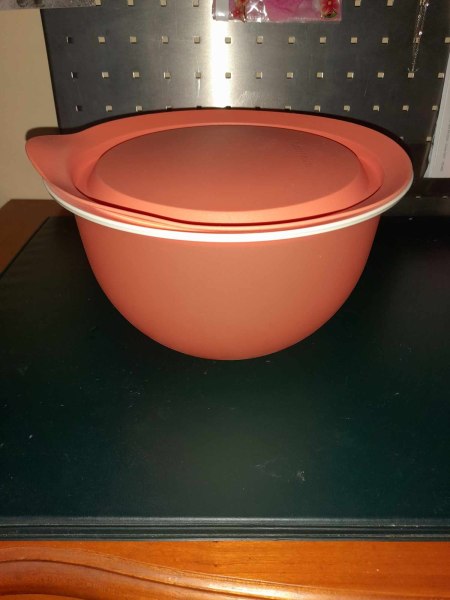 Bol saladier mélangeur tupperware 2,5 l - orange