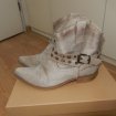 Boots en soie beige pointure 38 pas cher