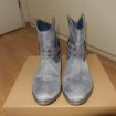 Boots en soie bleue pointure 38
