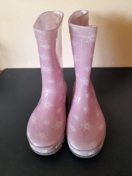 Bottes en caoutchouc la reine des neiges ii- rose