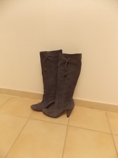 Bottes en daim pas cher