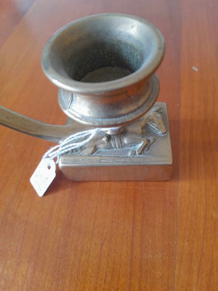 Annonce Bougeoir cuivre avec support de boites d' allumett