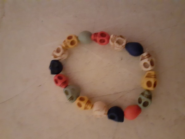 Bracelet t&egrave;te de mort