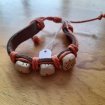 Bracelet tibétain en cuir et os n°2