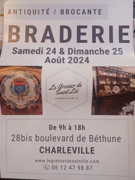 Braderie brocante charleville 24 et 25 août