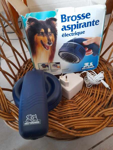 Vente Brosse de toilettage aspirante électrique