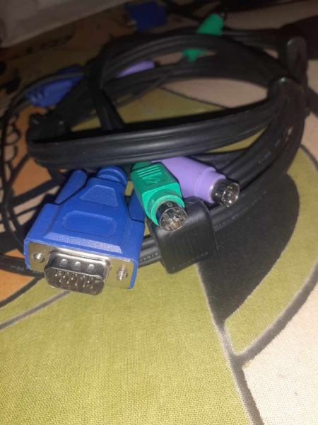 Vente Cable 1 vga male -2 ps2 males vers 1vga male- 2 ps