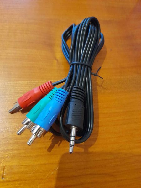 Cable adaptateur 1 prise jack vers 3 rca males