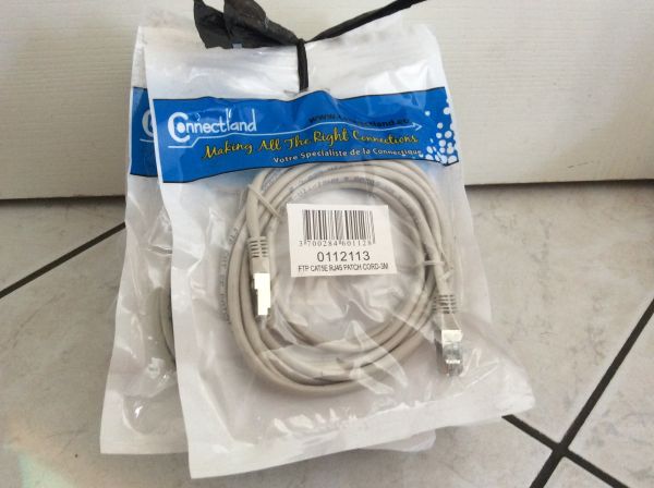 Câbles x5 pieces rj45-ftp-cat5e patch cord 3m conn
